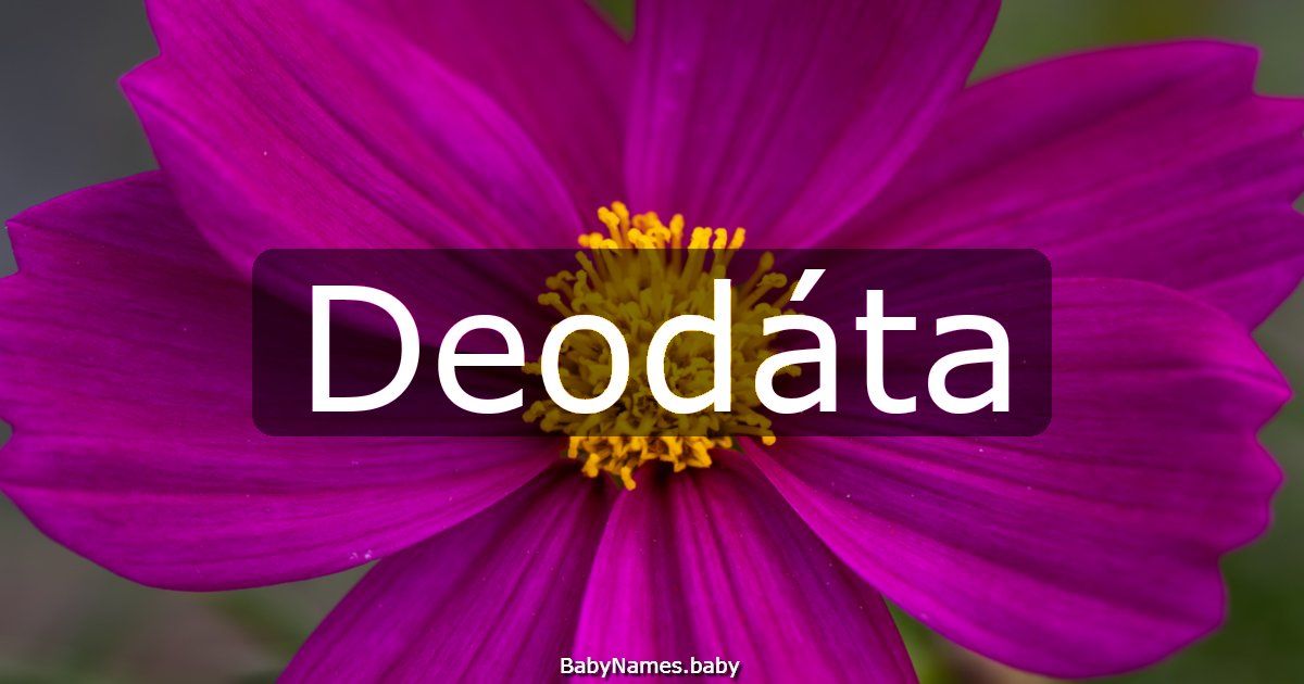 Deodáta
