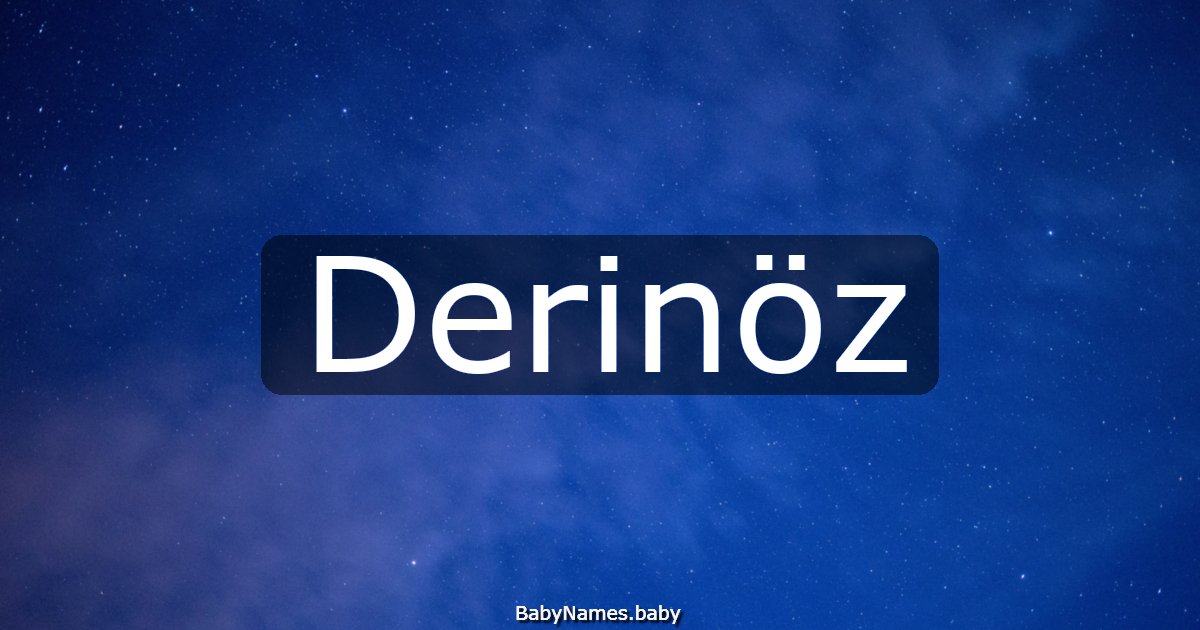 Derinöz