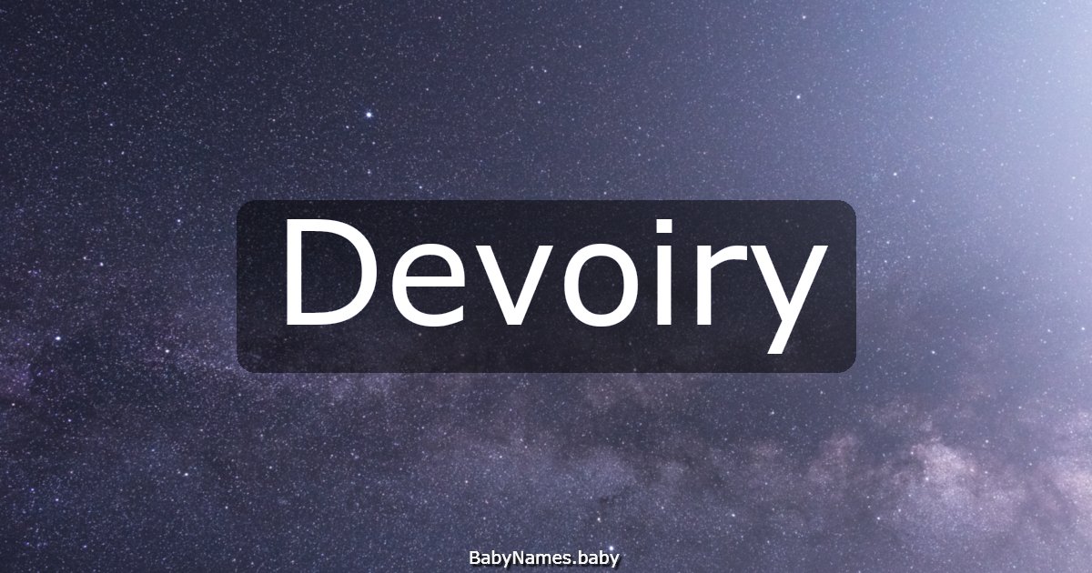 Devoiry
