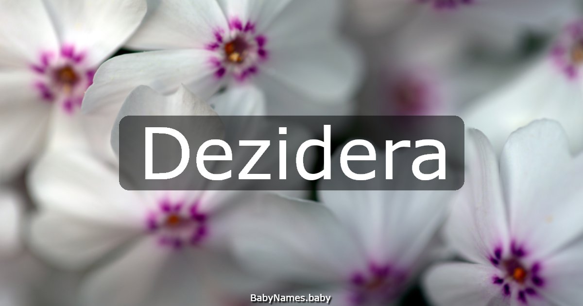 Dezidera