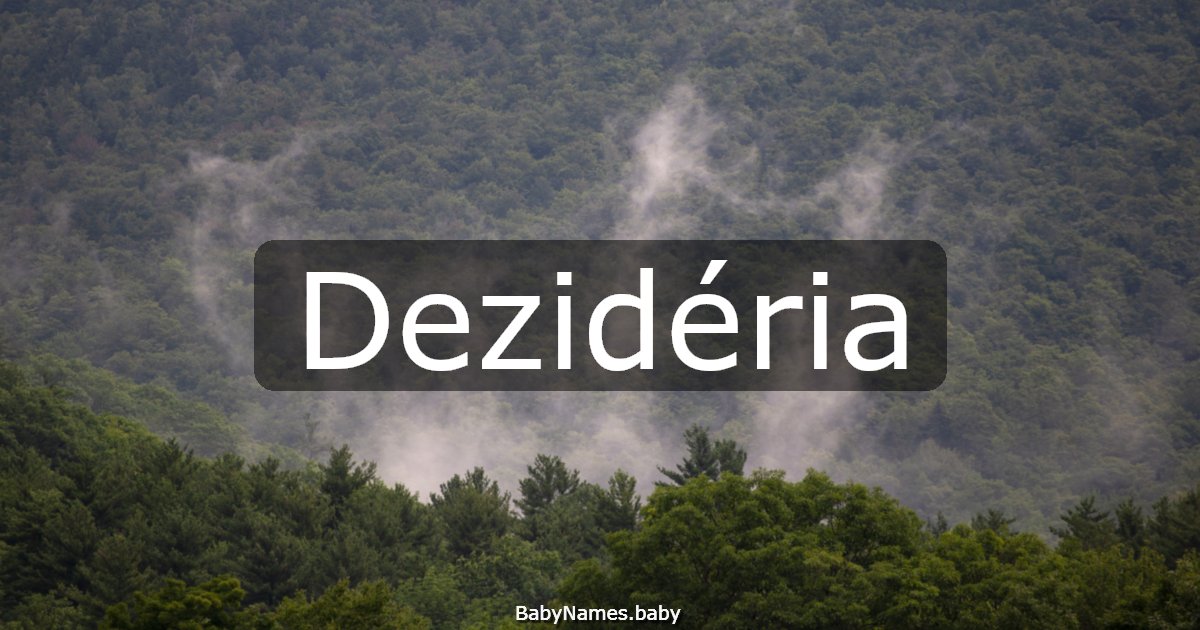 Dezidéria