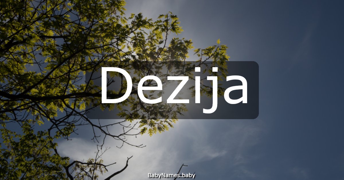 Dezija