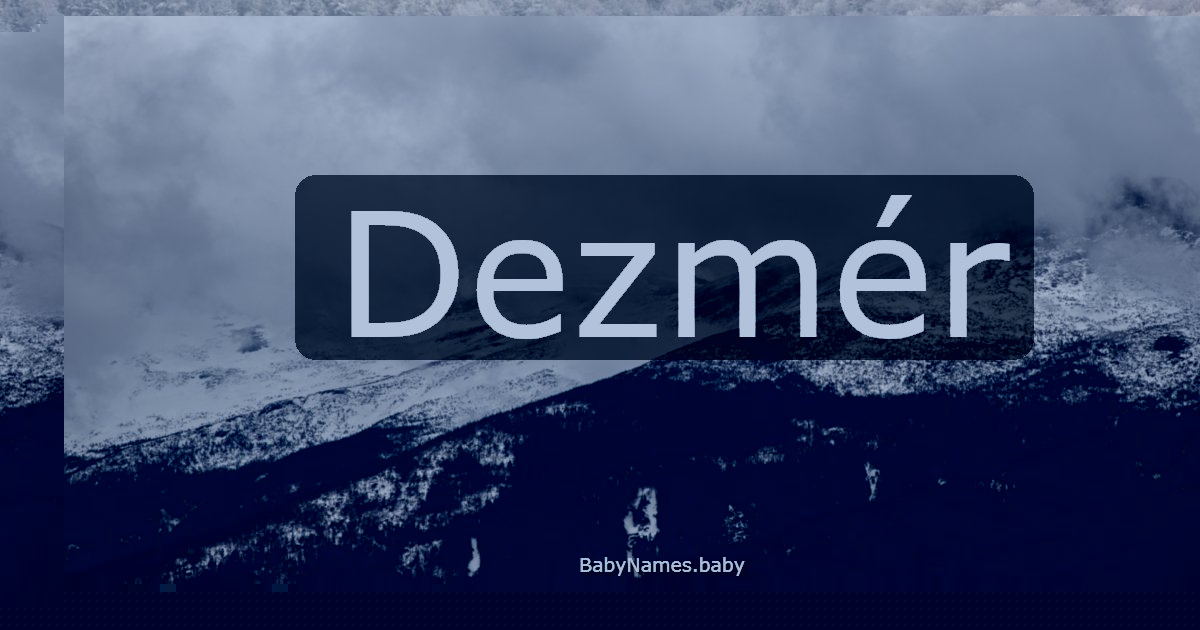 Dezmér