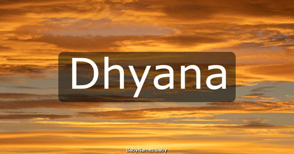 Dhyana