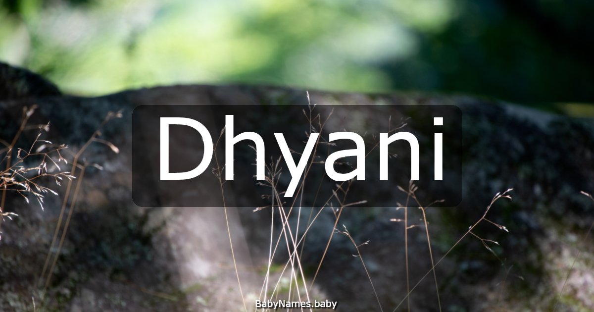 Dhyani