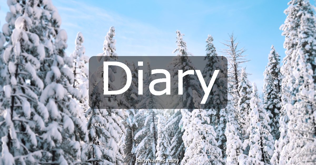 Diary
