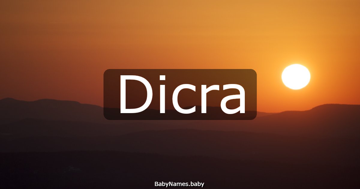 Dicra