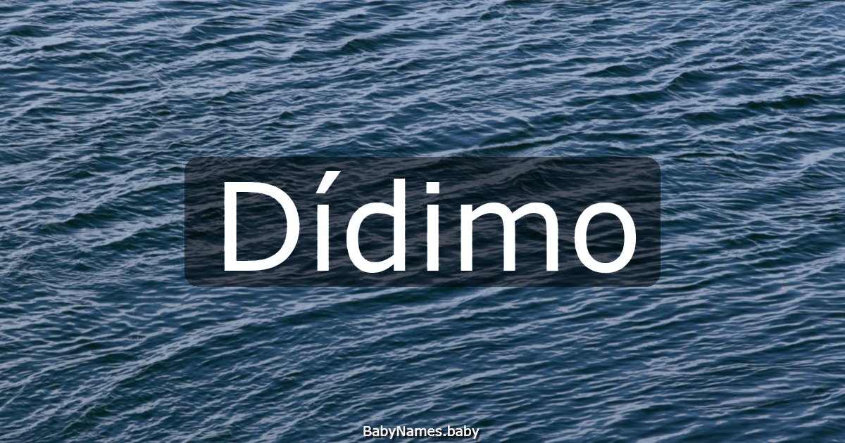 Dídimo