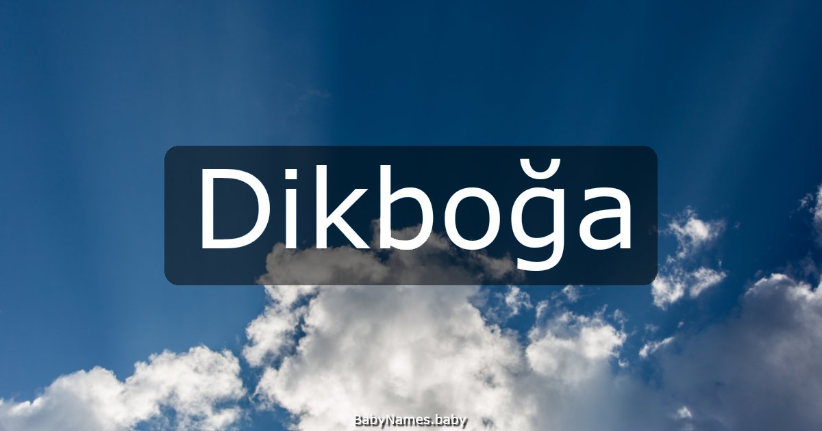 Dikboğa