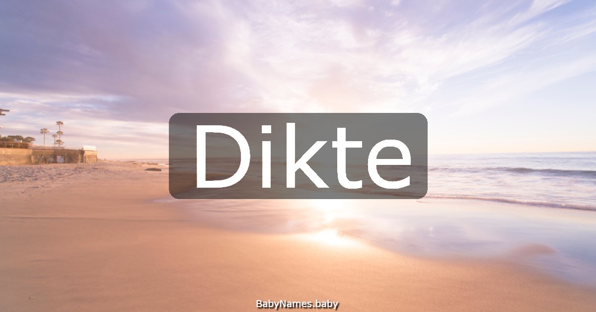 Dikte