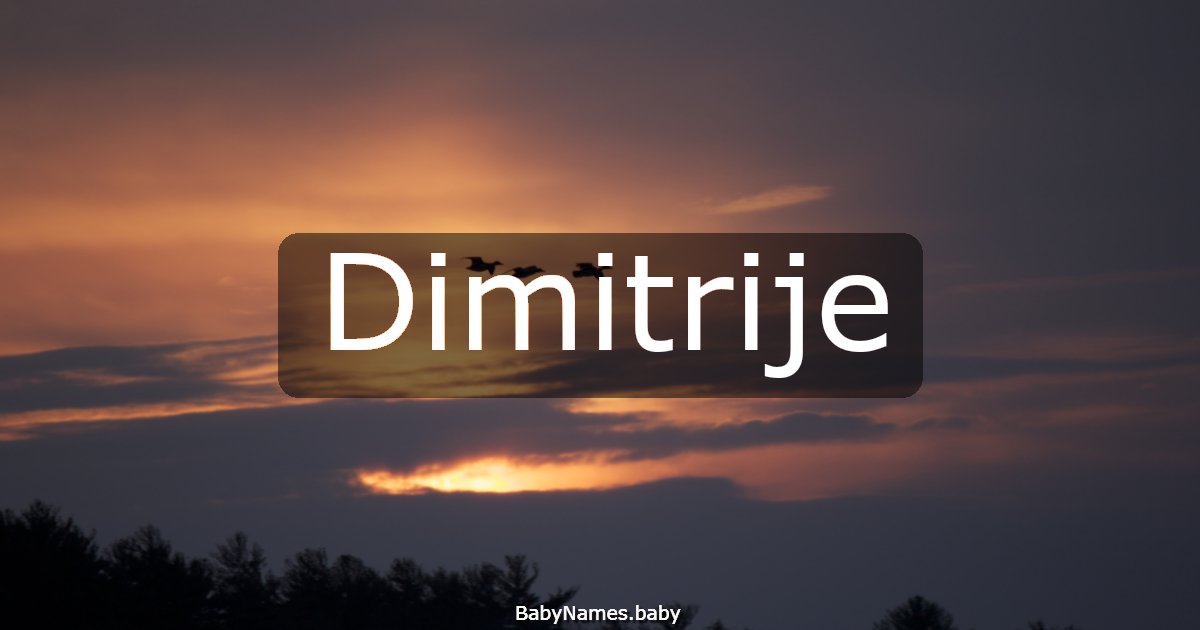Dimitrije