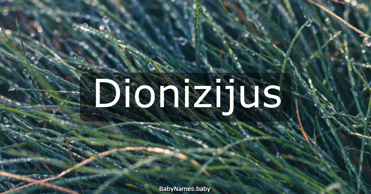 Dionizijus