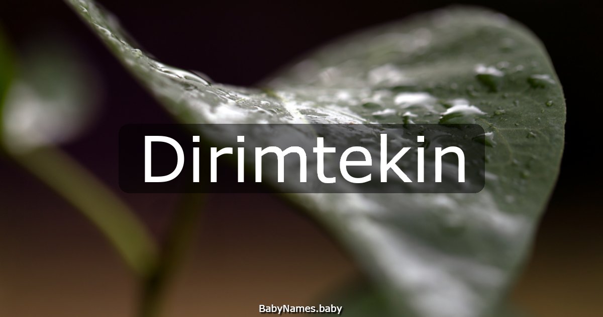 Dirimtekin