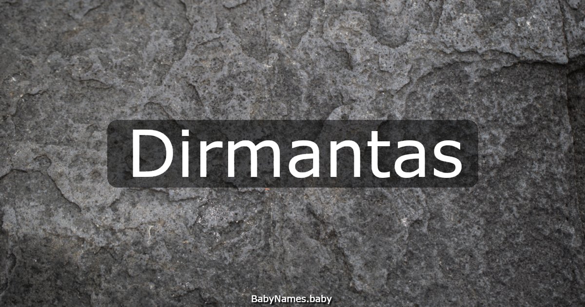 Dirmantas