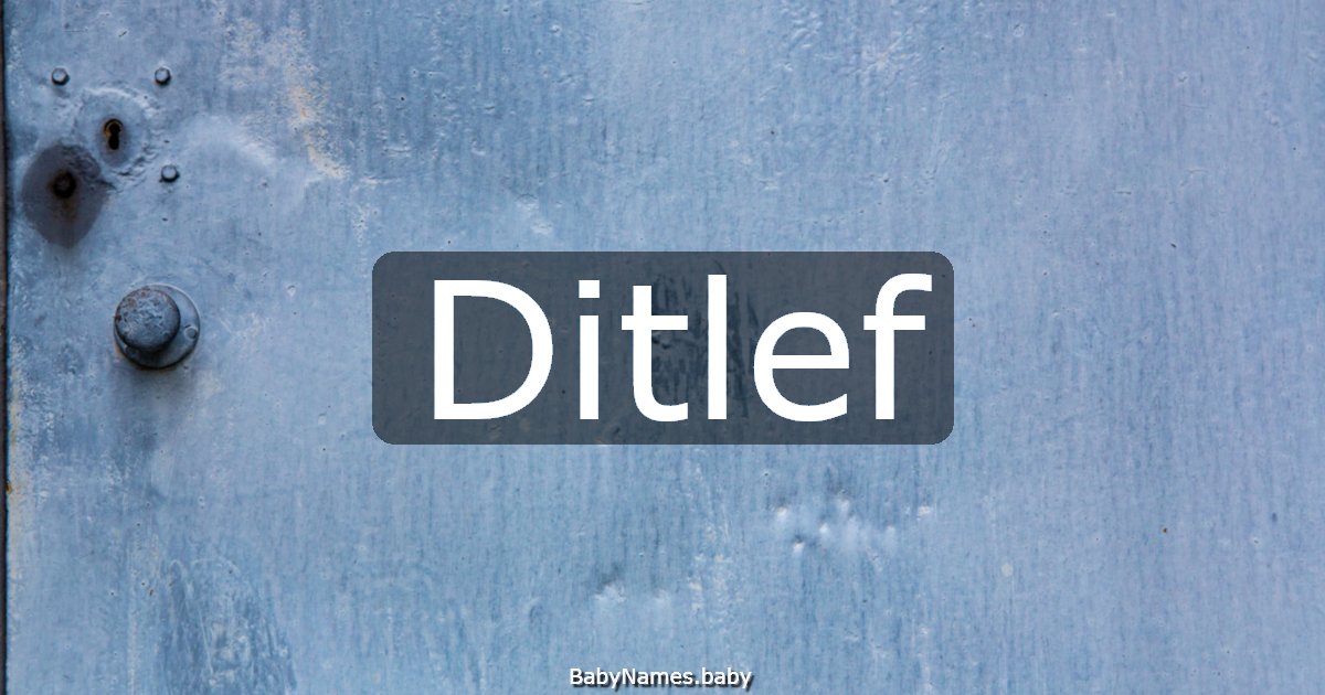 Ditlef