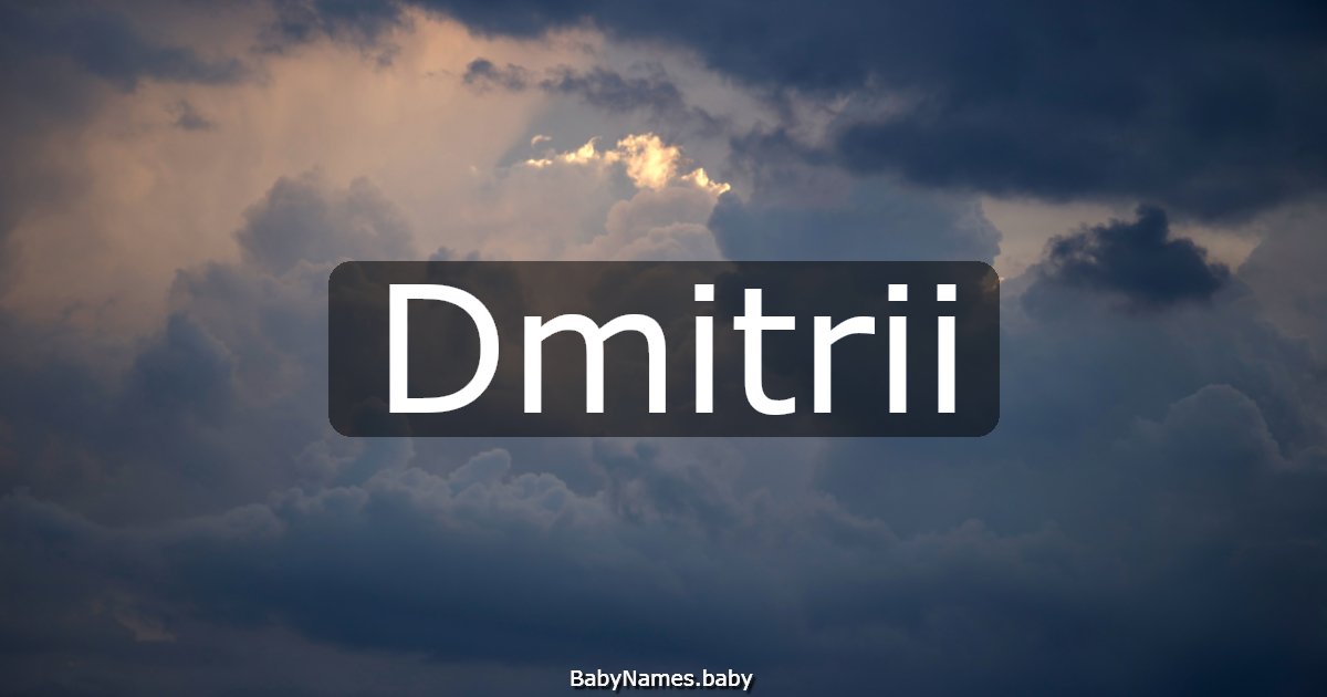 Dmitrii