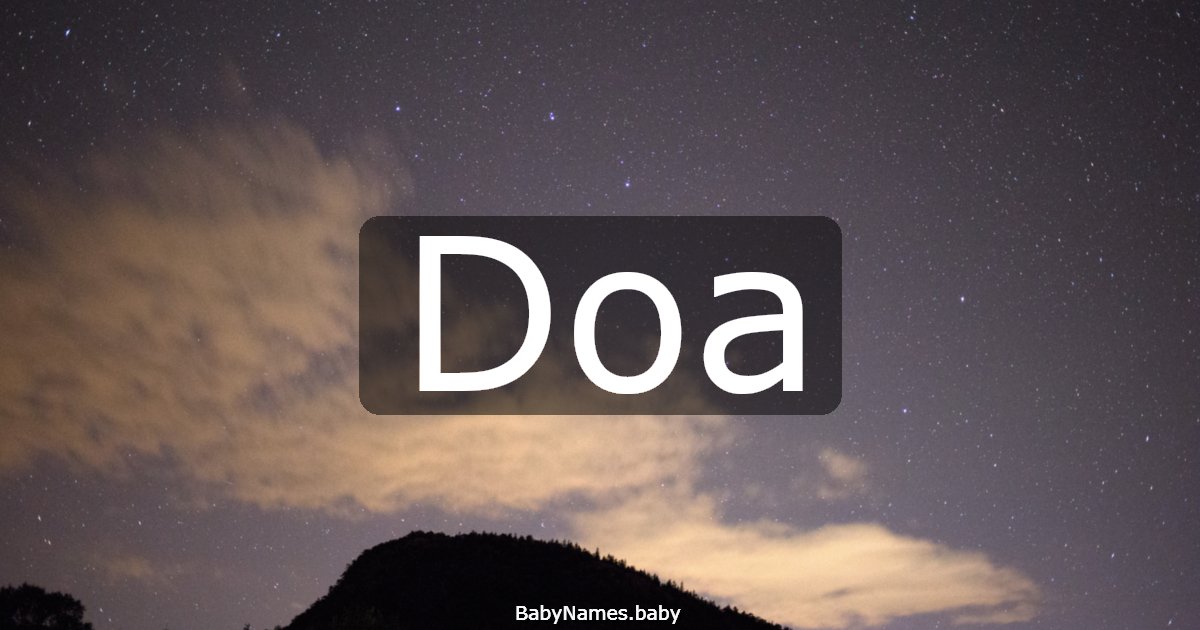 Doa