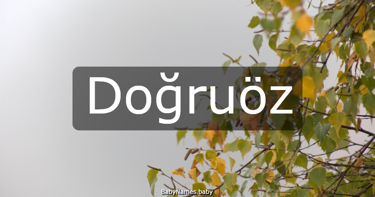 Doğruöz