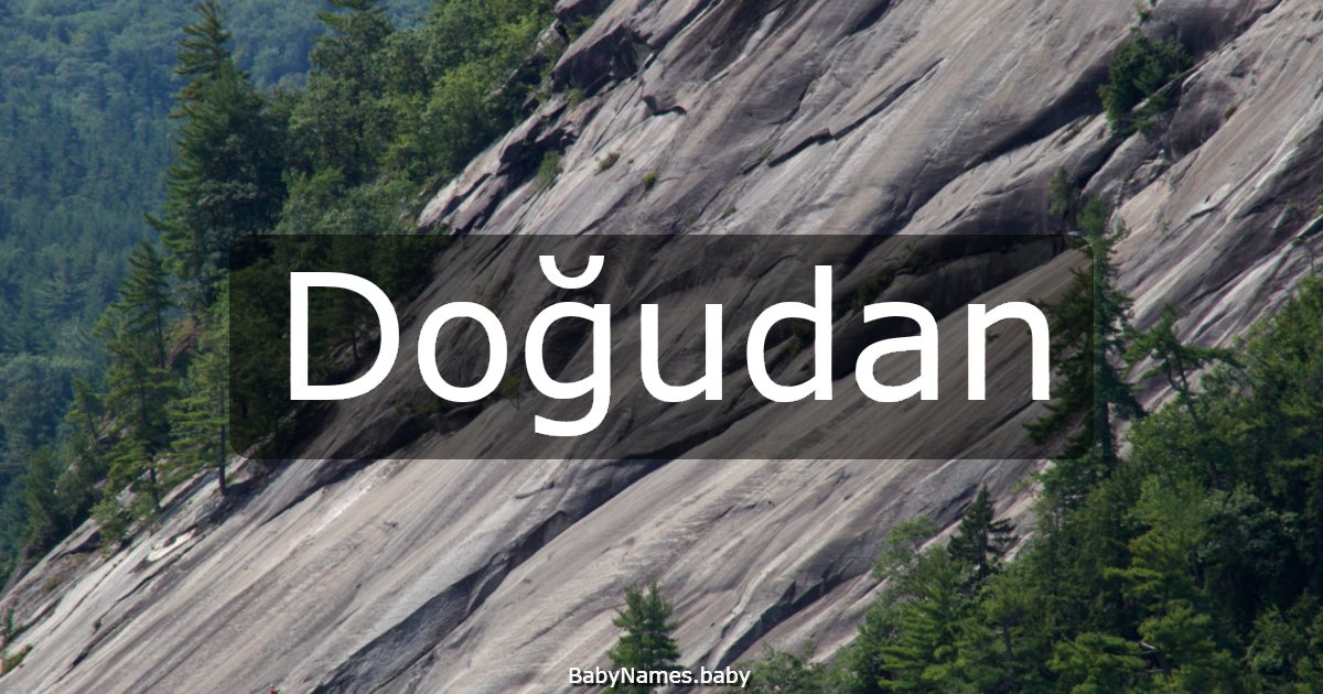 Doğudan