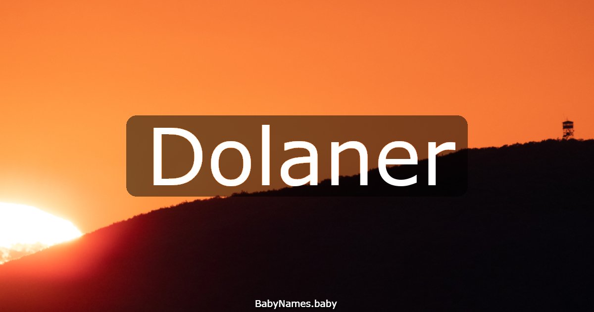 Dolaner