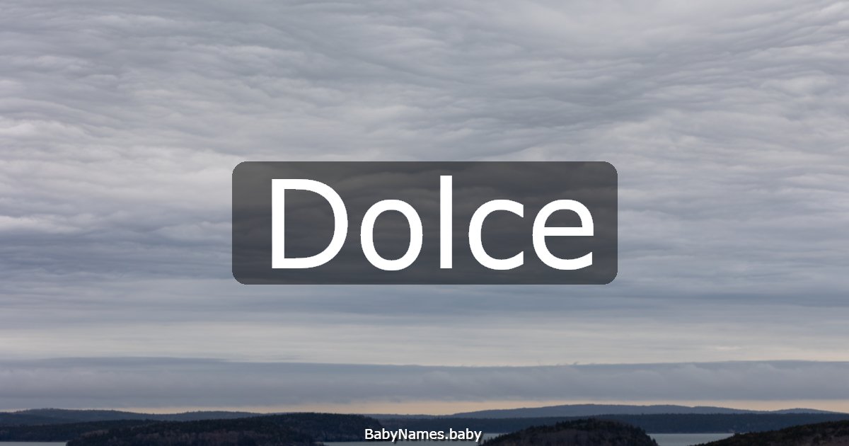 Dolce