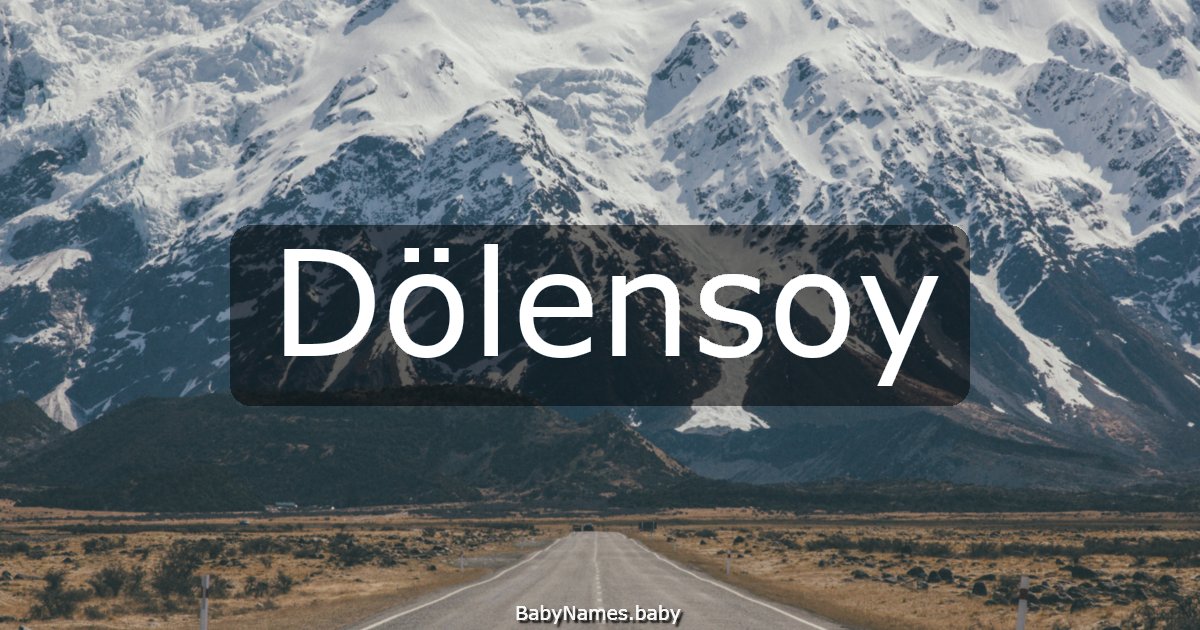 Dölensoy