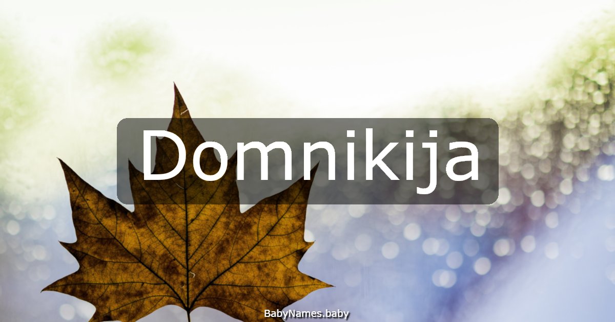 Domnikija