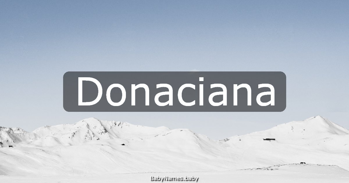 Donaciana