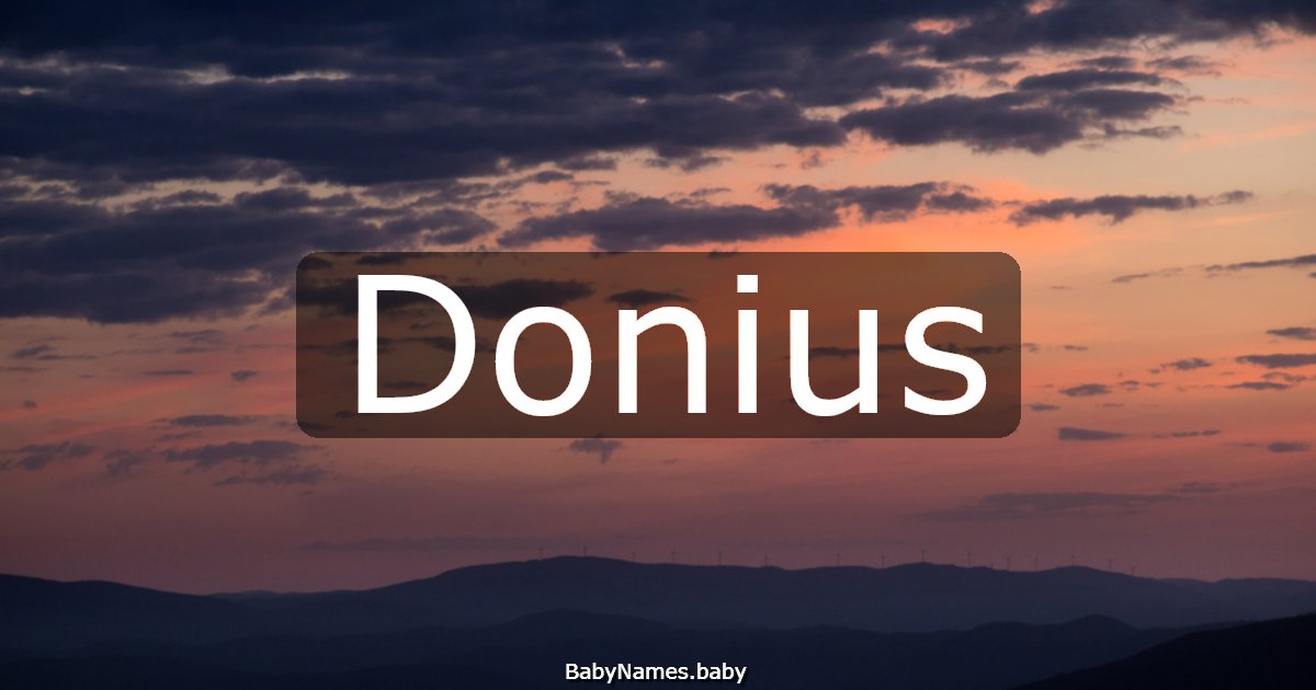 Donius