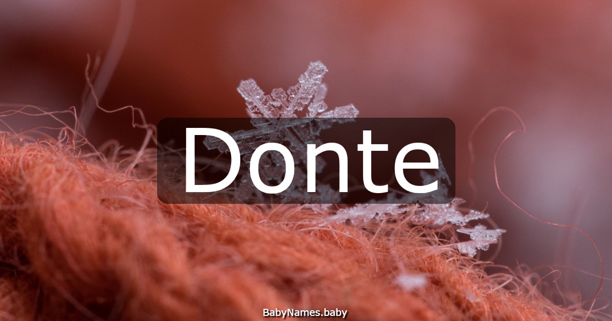 Donte