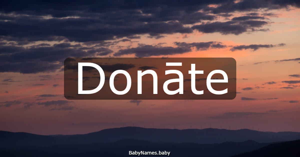 Donāte