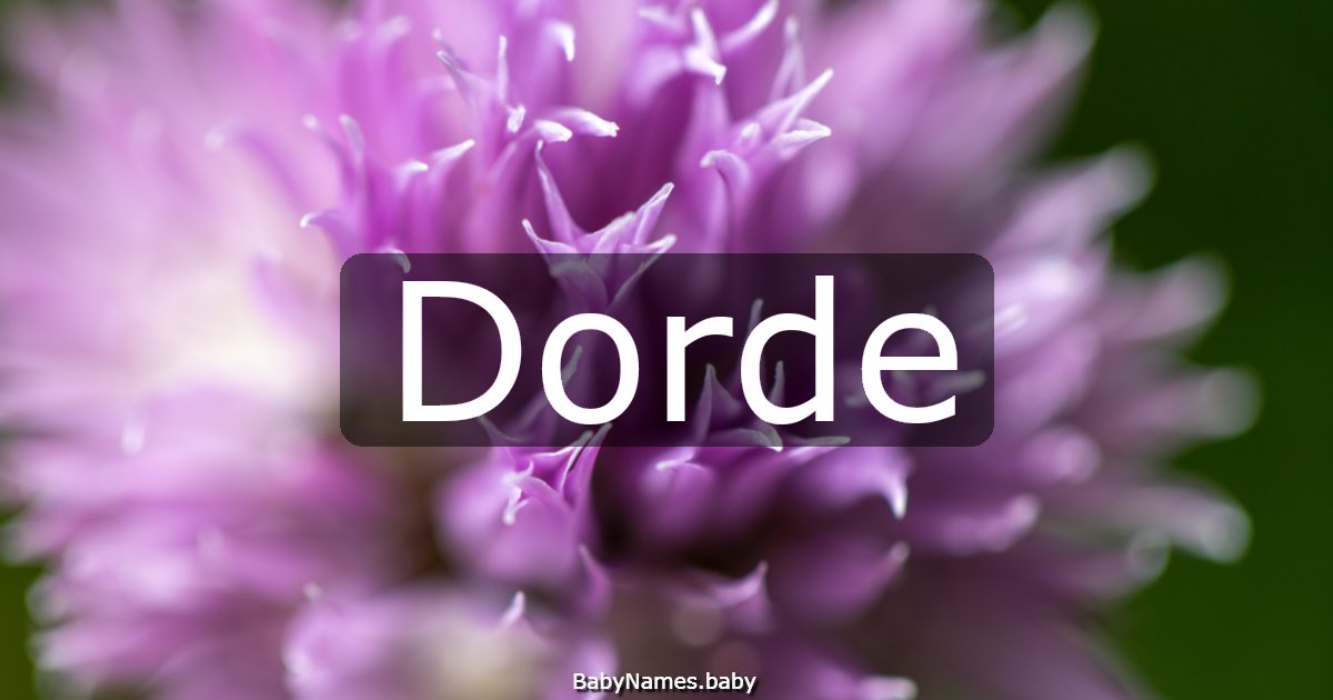 Dorde