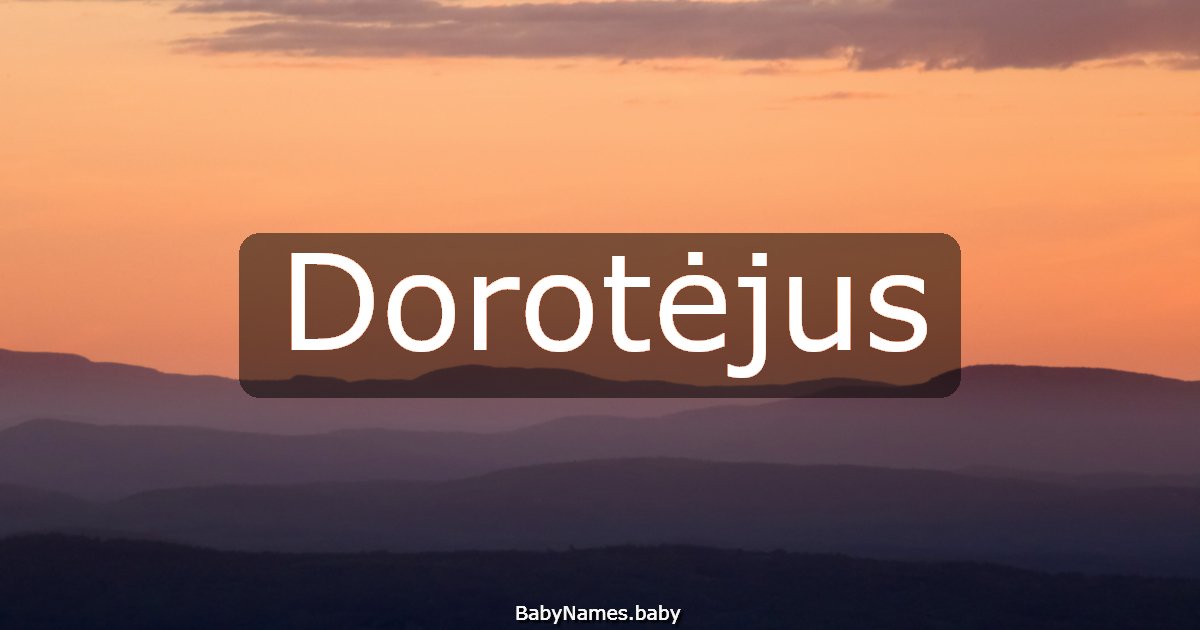 Dorotėjus