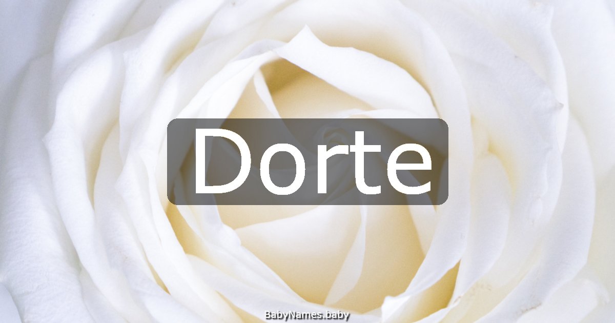 Dorte