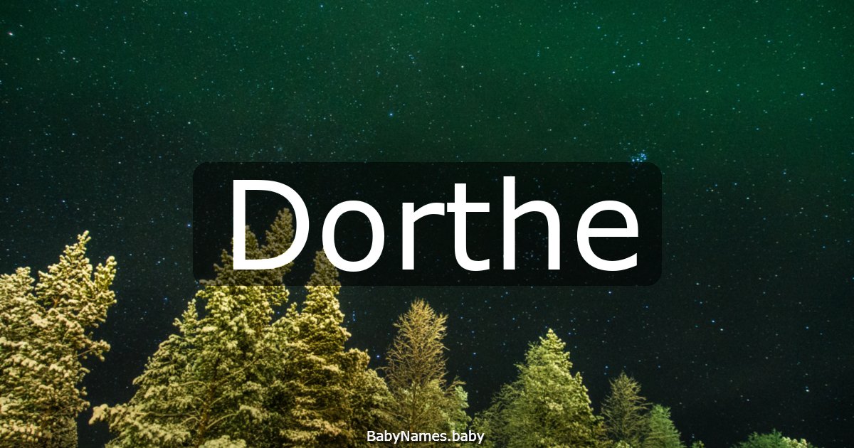 Dorthe
