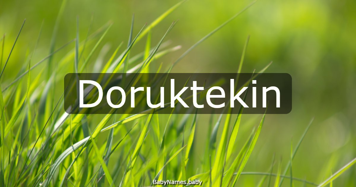 Doruktekin