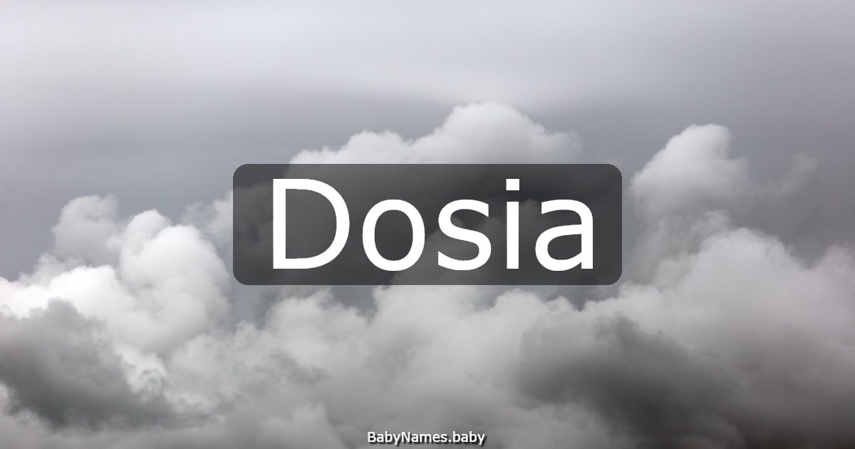 Dosia