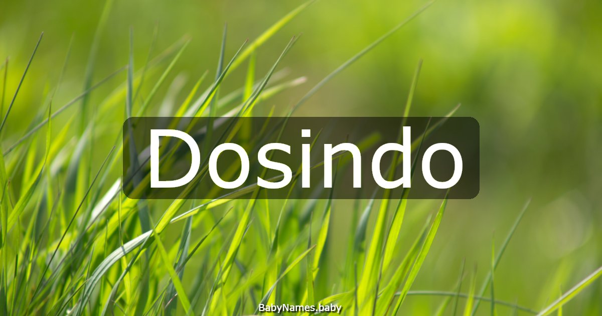 Dosindo