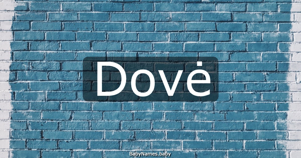 Dovė