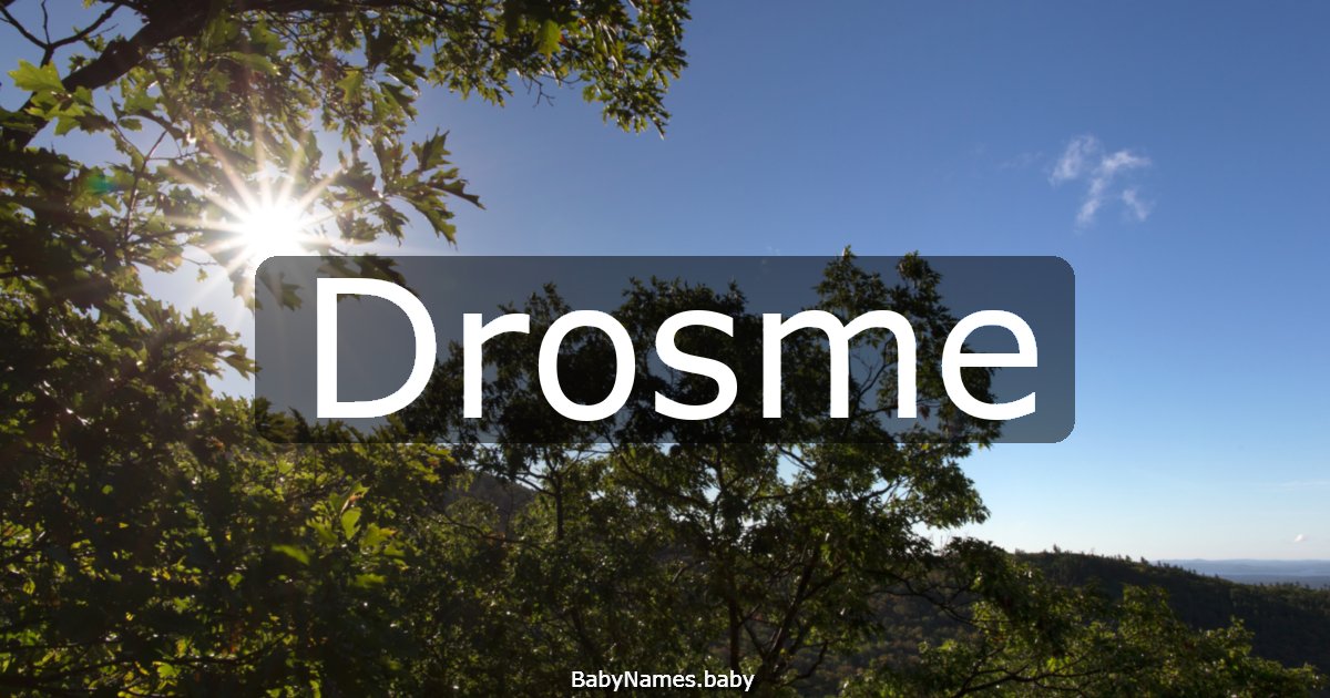 Drosme