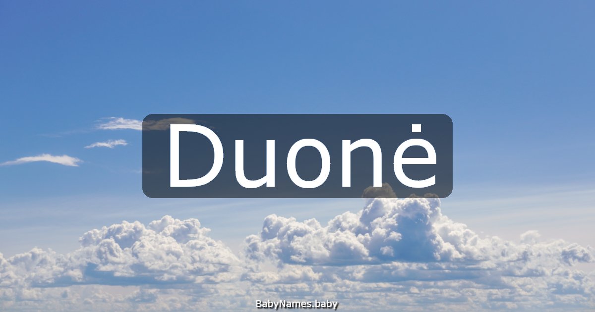 Duonė
