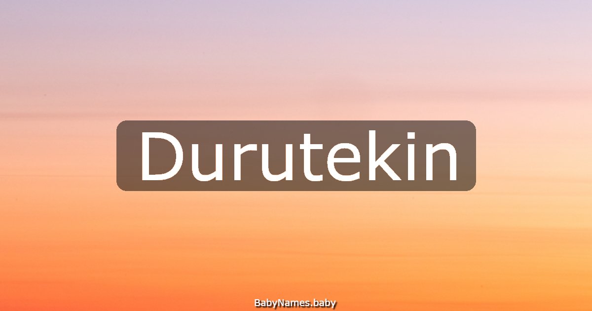 Durutekin