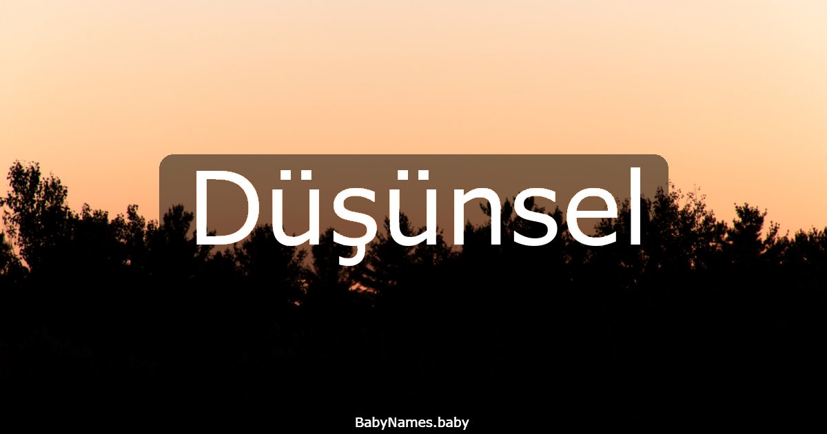 Düşünsel