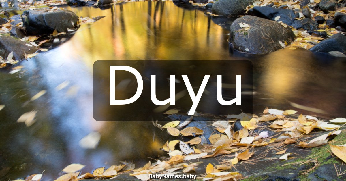 Duyu