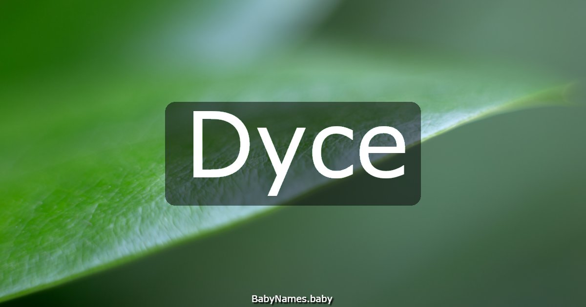 Dyce