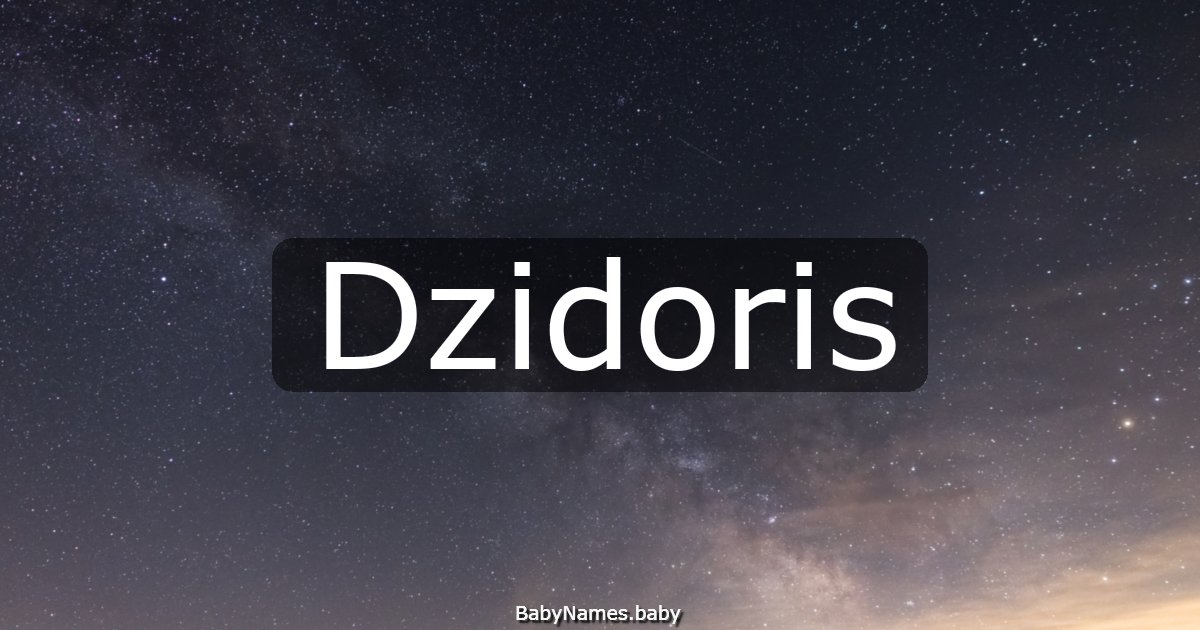 Dzidoris