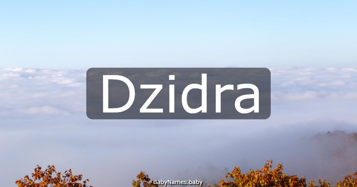 Dzidra