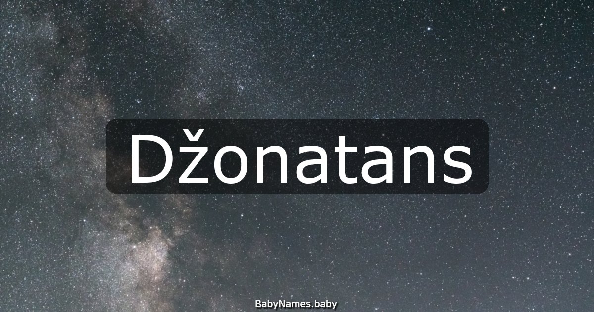 Džonatans
