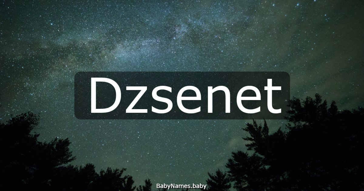 Dzsenet