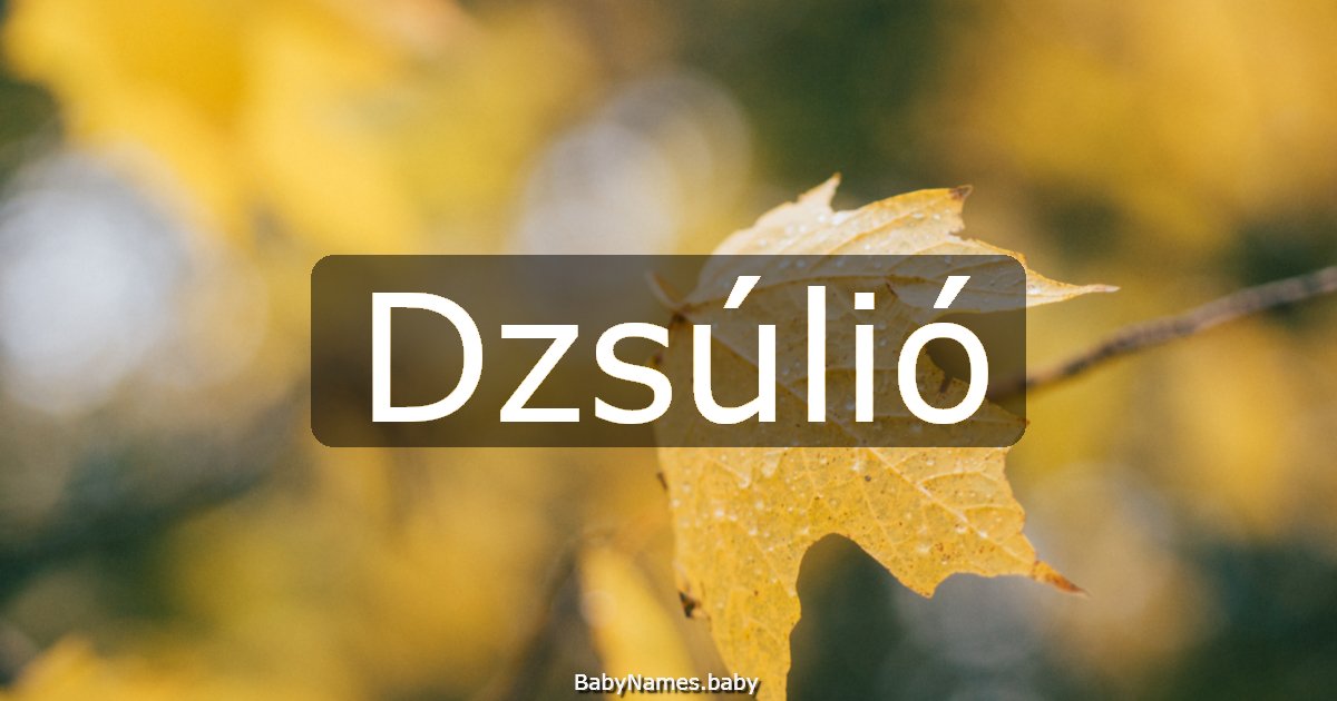 Dzsúlió